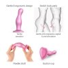 Dildo korek analny na przyssawce różowy 12,5 cm